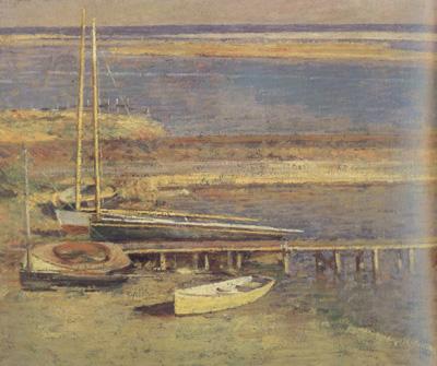 Theodore Robinson Boats at a Landing (nn02) Germany oil painting art